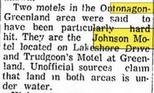 Superior Shores Resort (Johnsons Motel & Resort) - Dec 1968 Article